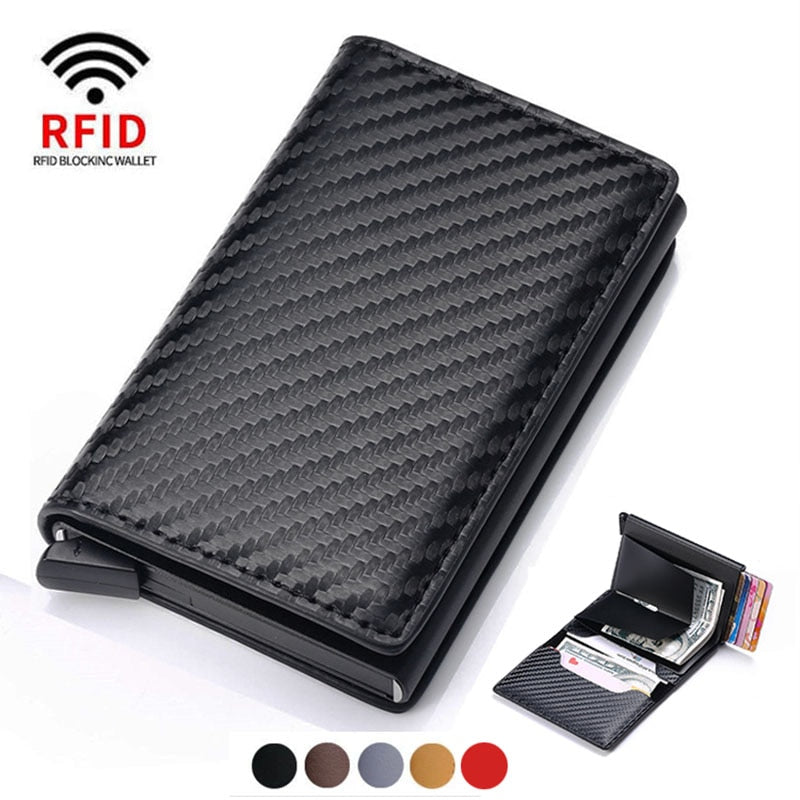 Carteira Masculina Anti-Furto Carbono - Super Segura